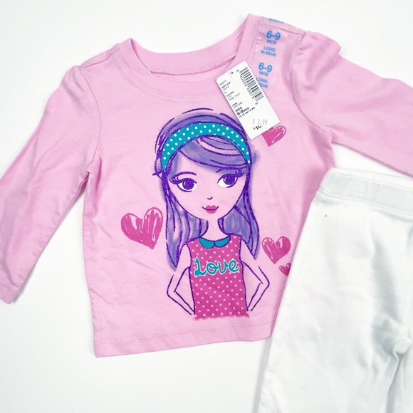 Children's Place Long Sleeves Top with Pants - Picture 2 of 2